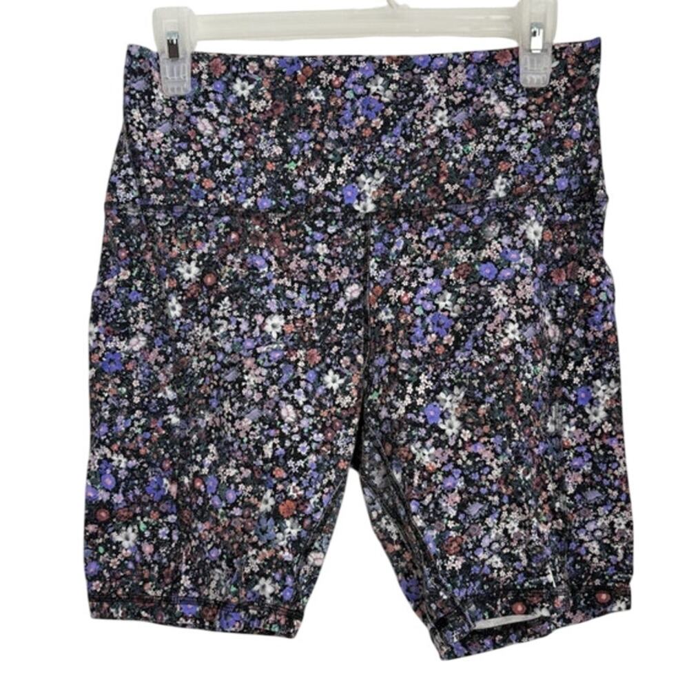 Womens Lululemon Align High-Rise Short with Pockets 8" Floral Print Size 10 - Picture 3 of 6